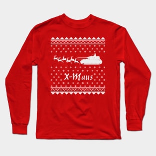 X-MAUS (X-MAS) super heavy tank Long Sleeve T-Shirt